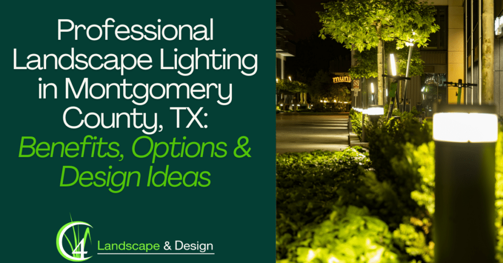professional landscape lighting in montgomery county, tx benefits, options & design ideas