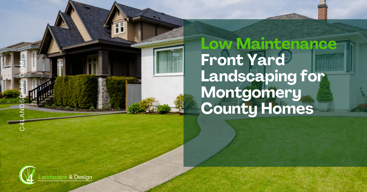 Low Maintenance Front Yard Landscaping for Montgomery County Homes