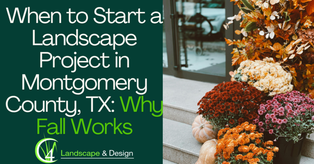 When to Start a Landscape Project in Montgomery County, TX Why Fall Works